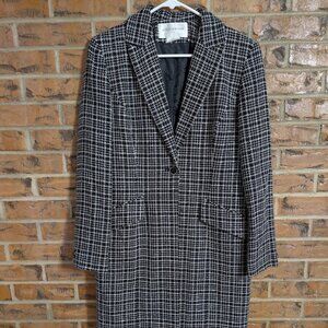 Jones New York Black & White Tweed Blazer Jacket Women’s Size 6